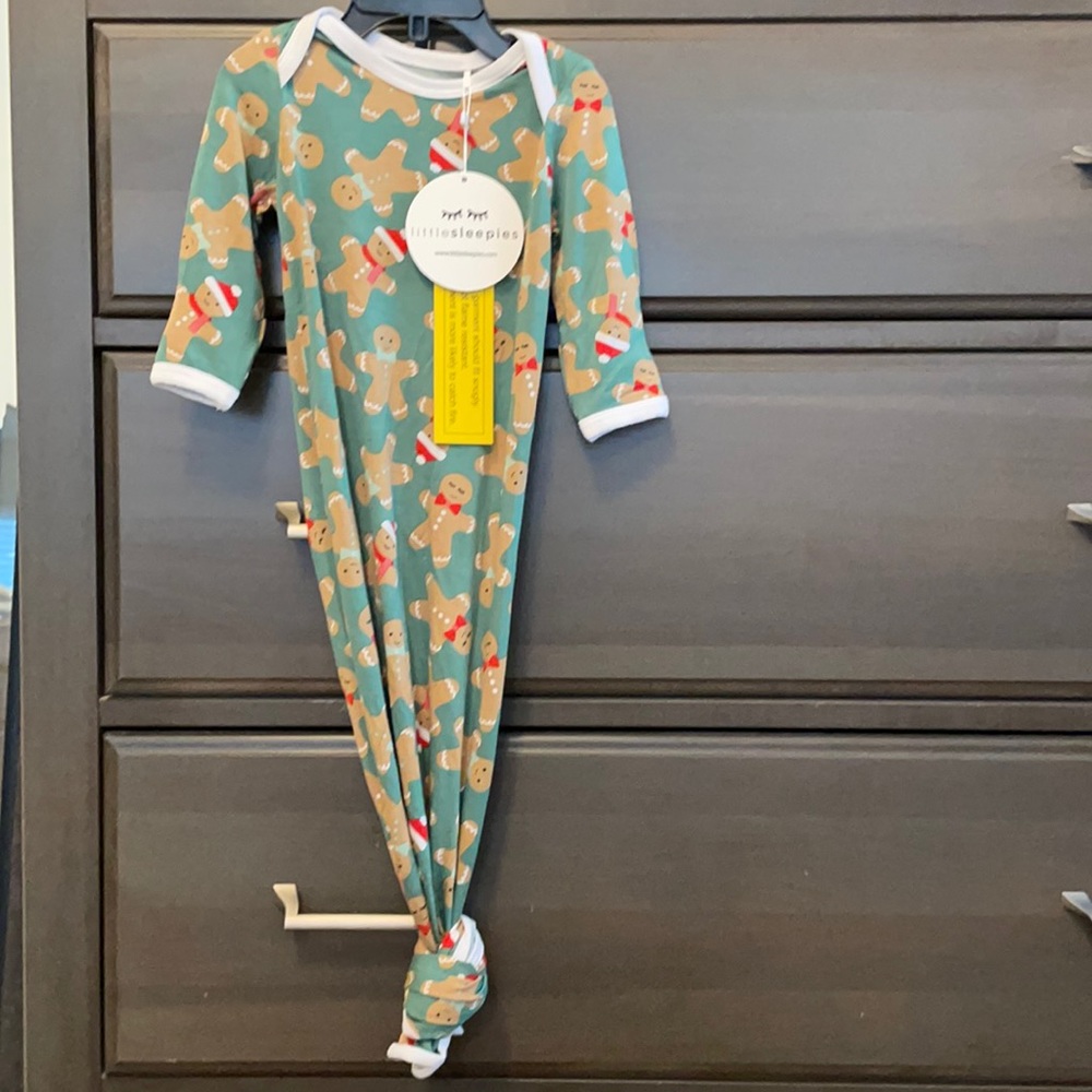 Little sleepies gingerbread gown bamboo